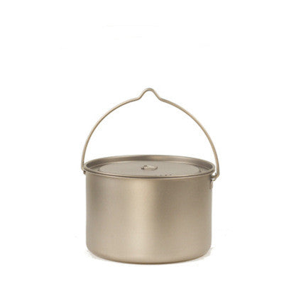 Folding Thickened Two-handle Camping Pot