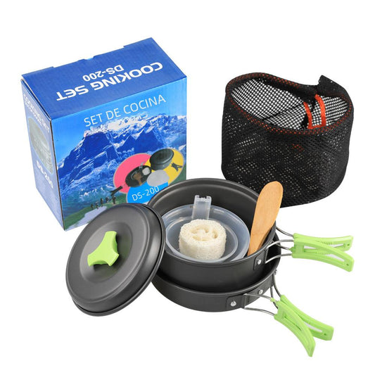 Cross-border outdoor portable camping pot set