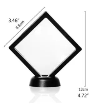 3D floating transparent display case military medal stand frame