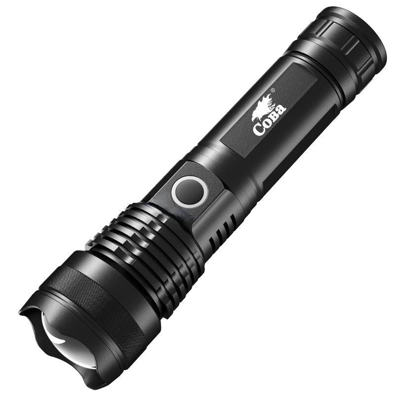 Cross-border USB chargeable Aluminum-Alloy zoomable Flashlight