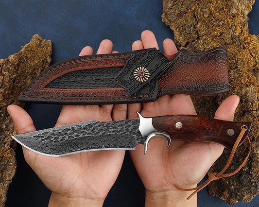 Damascus Steel Hand Forged Knife • Pirat by ATENAS Blades™