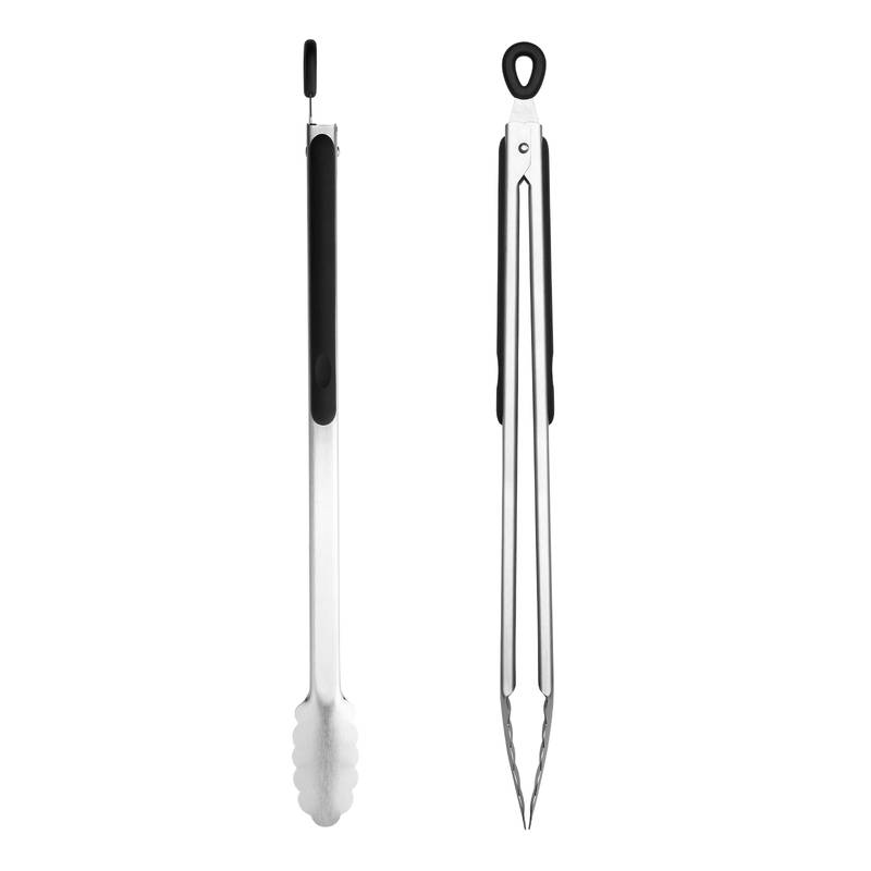 1pc Grill Tongs, Extra Long Kitchen Tongs, Premium Stainless Steel Tongs For Cooking, Grilling, Barbecue Buffet