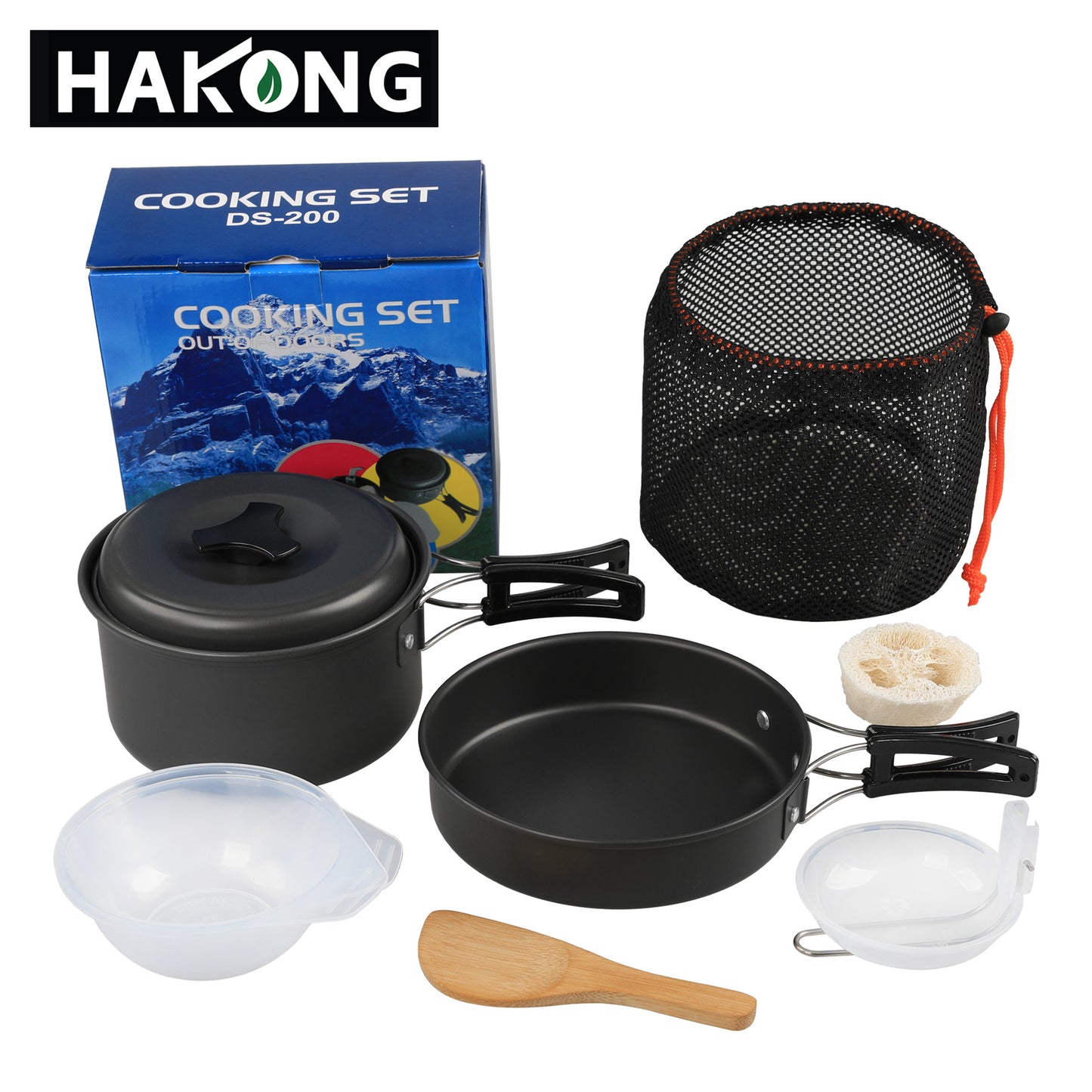 Cross-border outdoor portable camping pot set