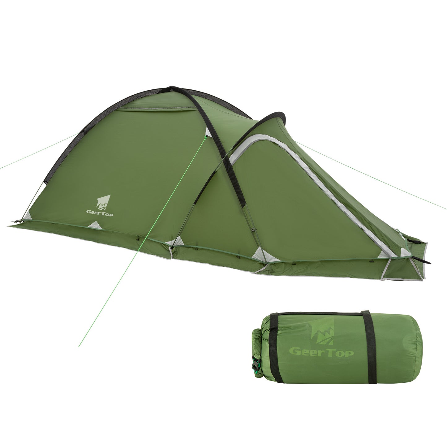 Cross-border waterproof double-layer portable camping tent