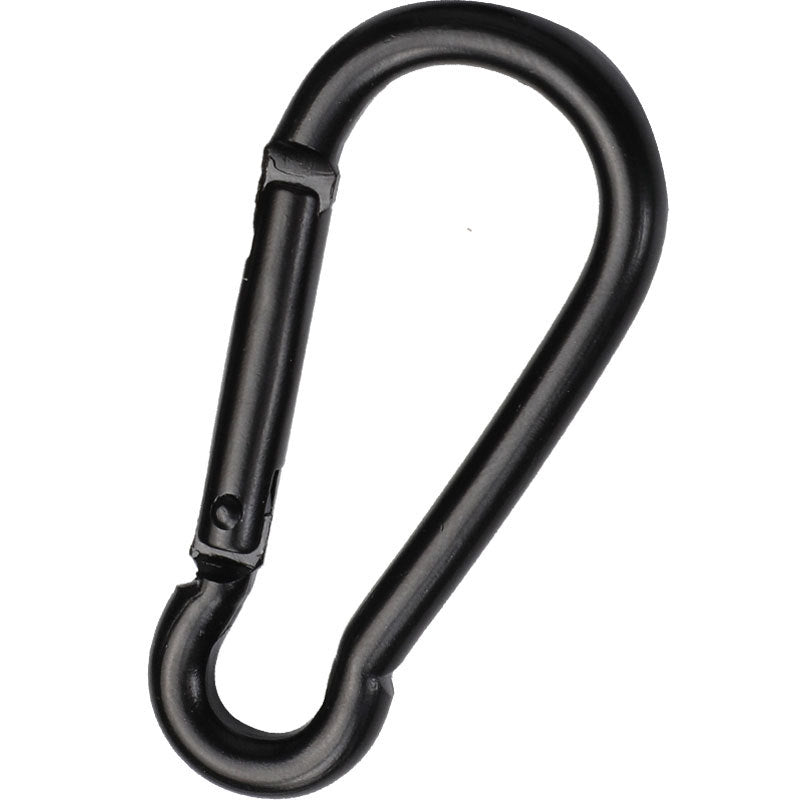 D-shaped gourd-shaped all-black aluminum alloy mountaineering buckle bluetooth ear shell hook mini key chain jewelry accessories