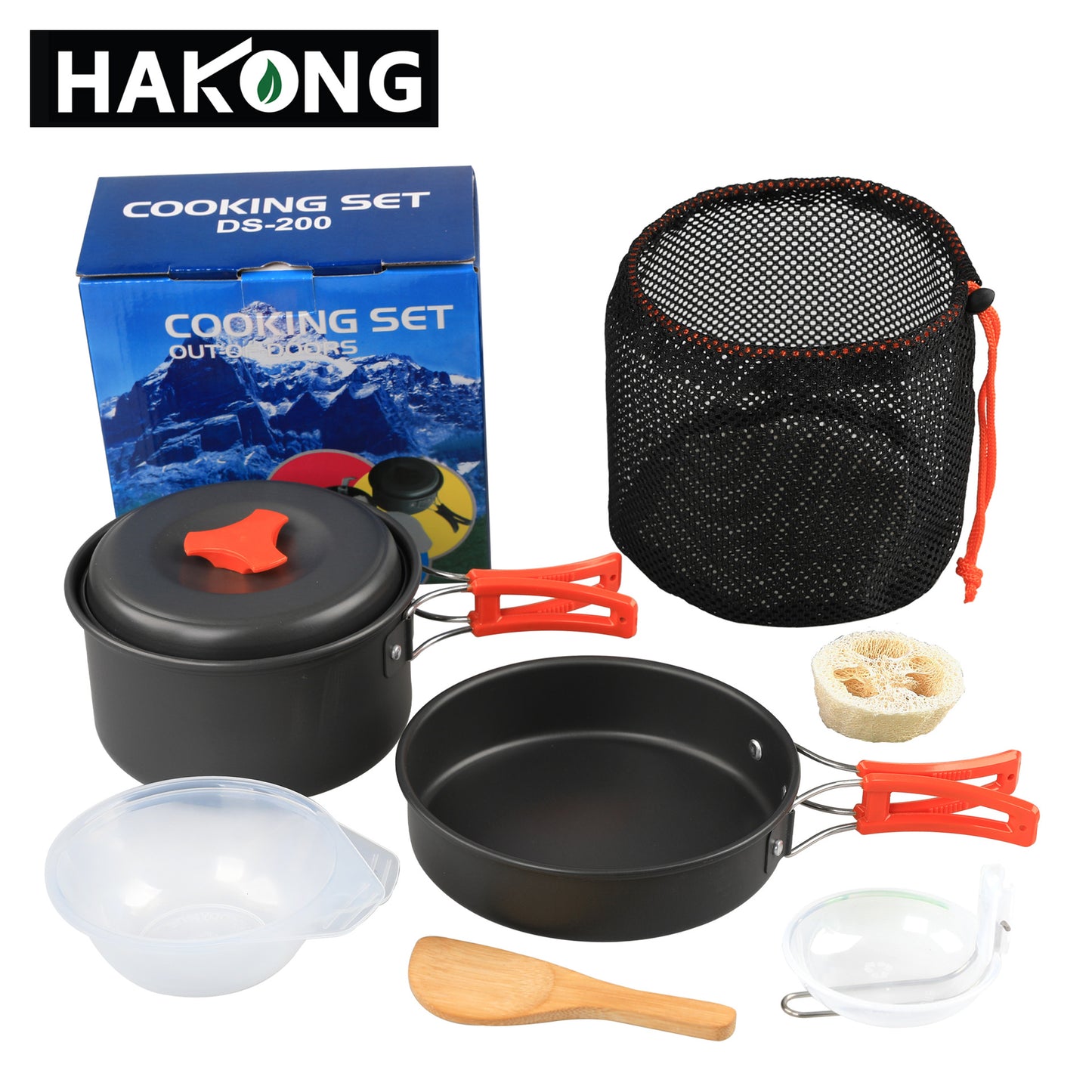 Cross-border outdoor portable camping pot set