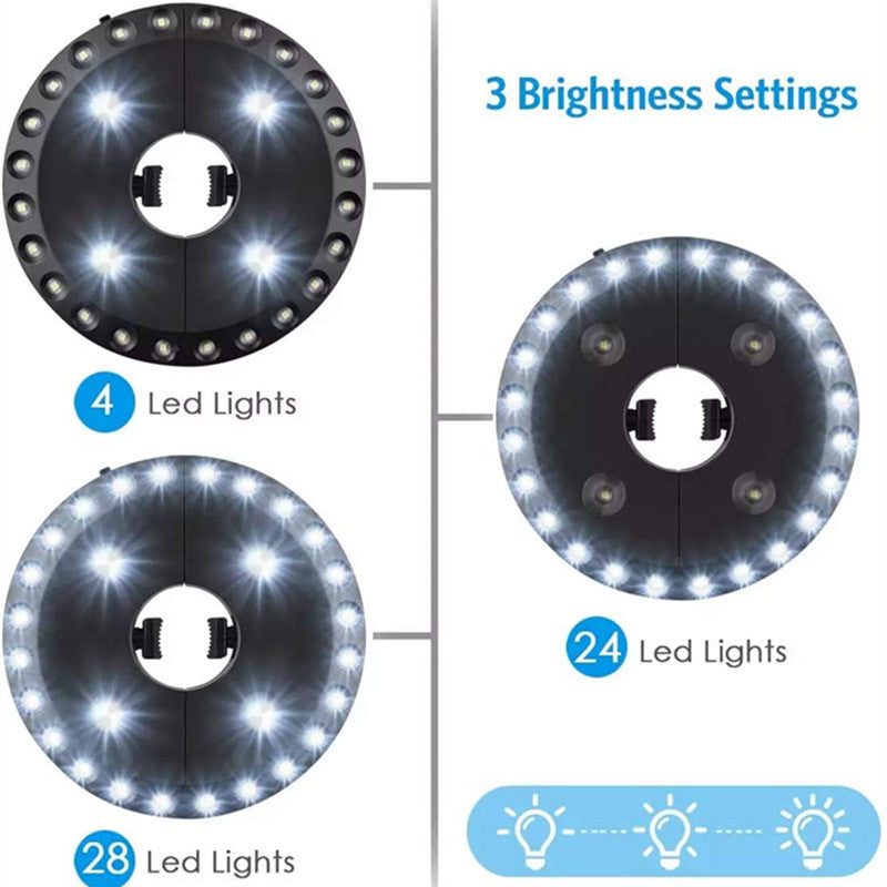 Multifunctional Outdoor Tent Light 24 4Led Umbrella Light Dry Battery Camping Light Detachable Disc Hanging Light Camping Light