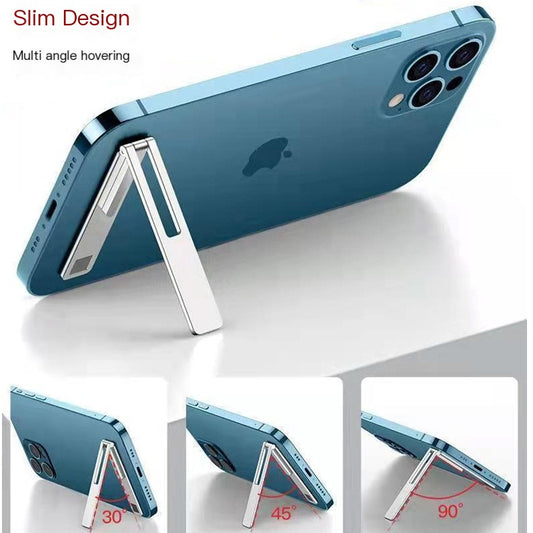 Ultra-thin mobile phone stand mini Back sticker support paste invisible portable back folding lazy person stand