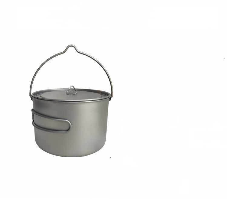 Folding Thickened Two-handle Camping Pot