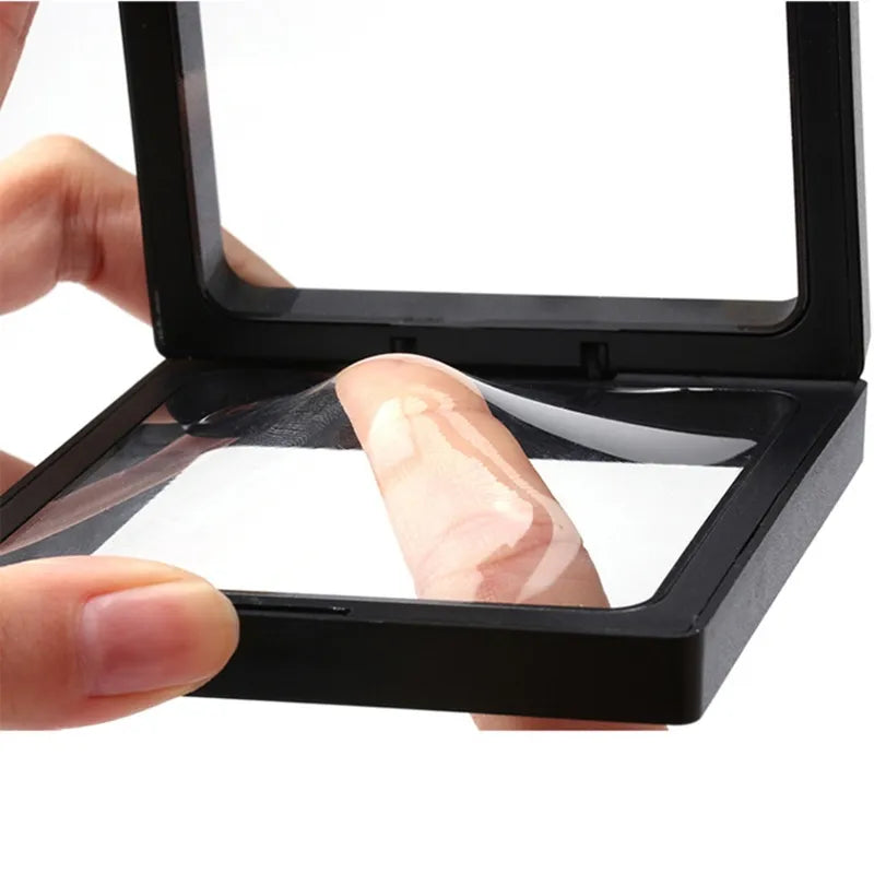 3D floating transparent display case military medal stand frame