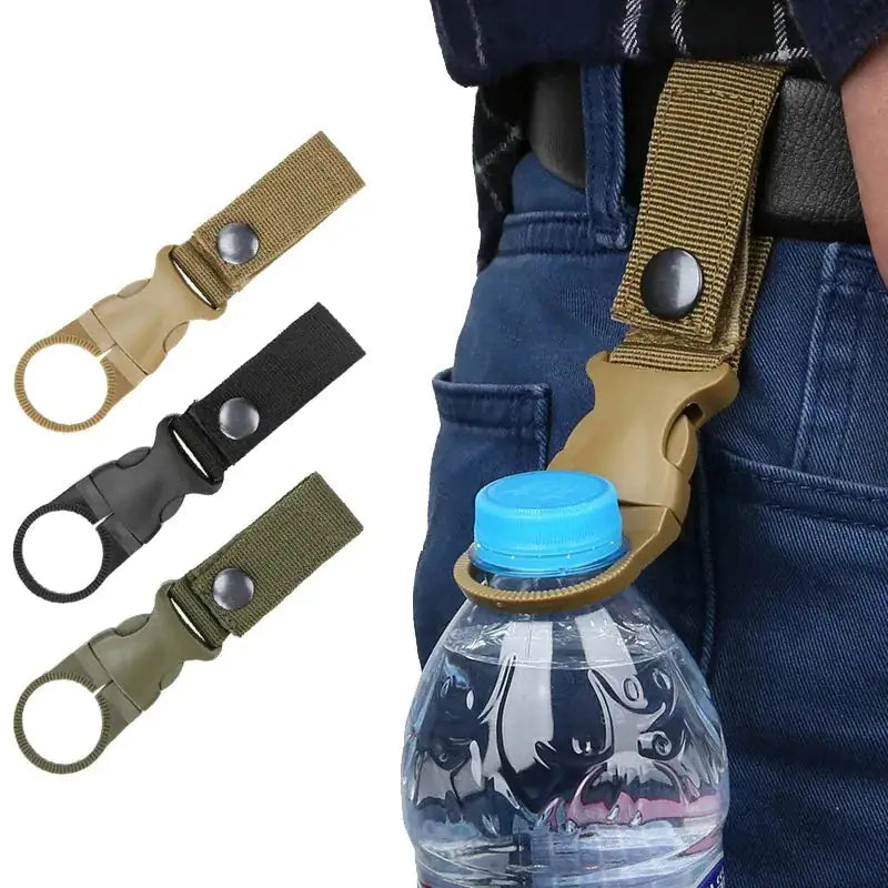 Belt and Backpack bottle holding clip